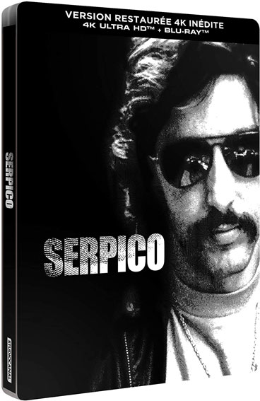 Serpico steelbook 4k Blu ray edition collector version restauree