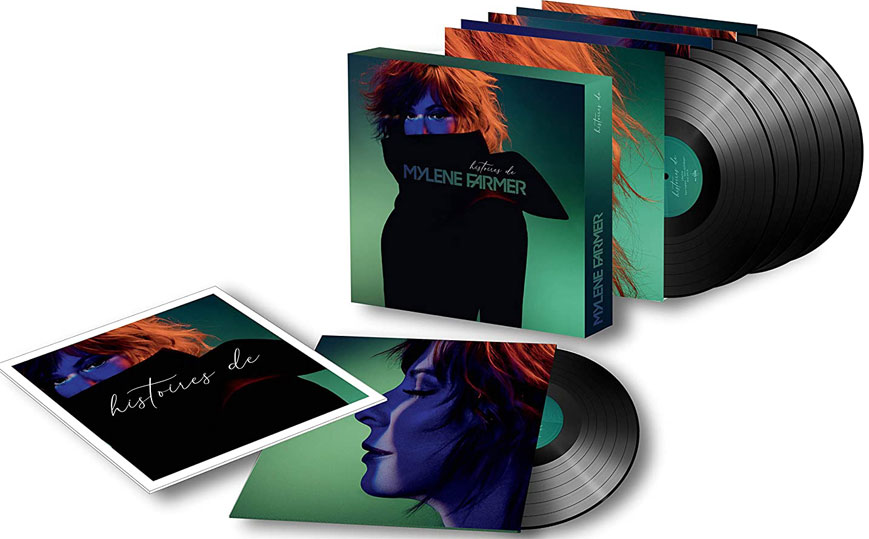 Coffret 6 Vinyle LP histoires de Mylene Farmer edition collector limitee