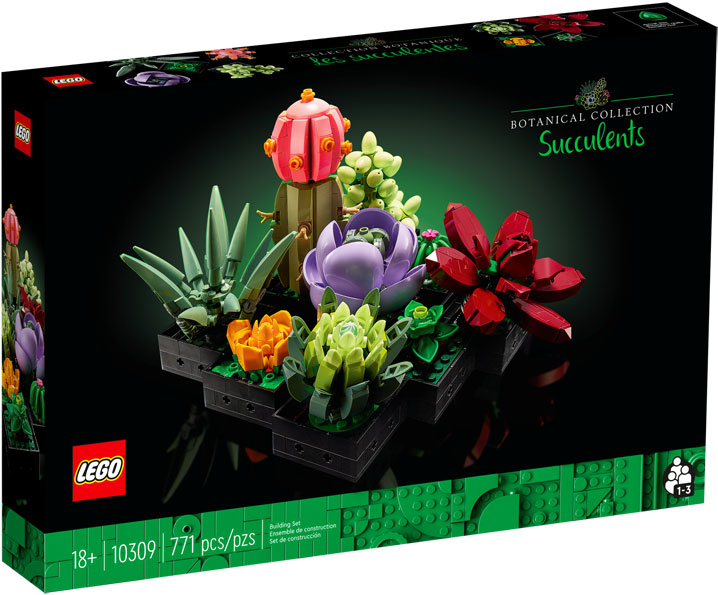 Lego cactus 10309 succulente collection botinical