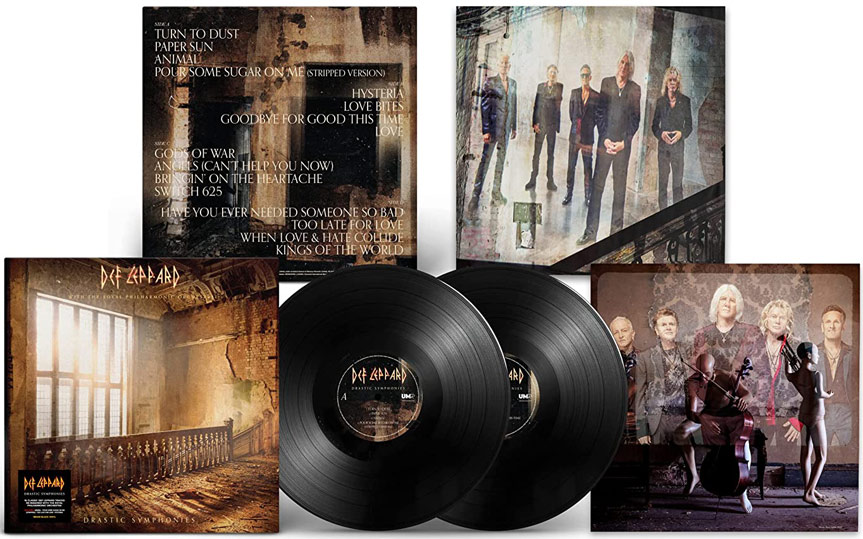 Def leppard drastic symphonies nouvel album 2023 edition vinyl lp collector