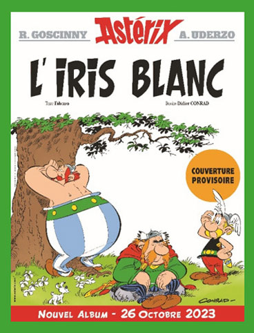 Nouvel album asterix iris blanc edition collector deluxe artbook 2023 BD