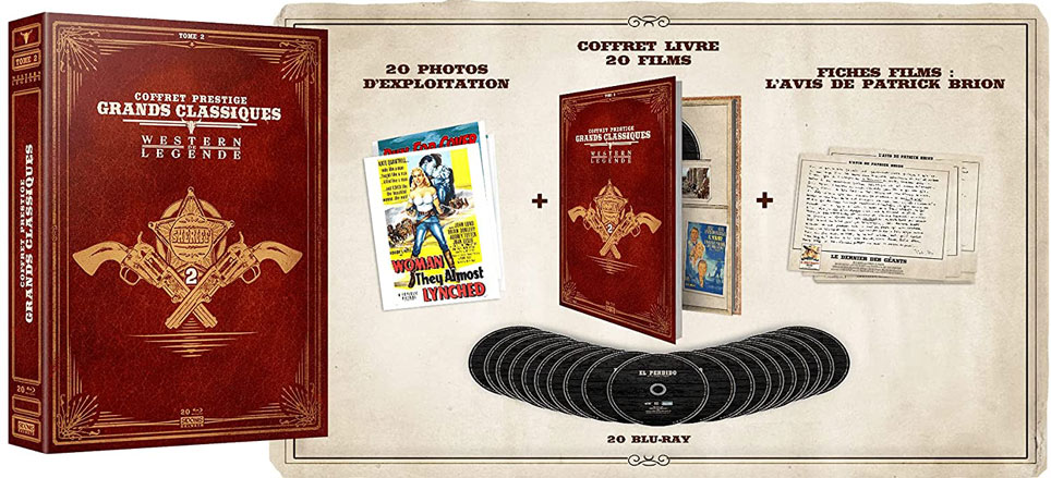 Coffret grand classique westren Blu ray DVD edition prestige western legend