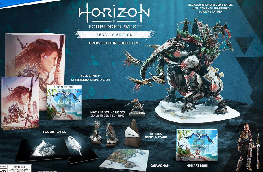 Horizon Forbidden West coffret collector edition limitee PS5 PS4 Xbox