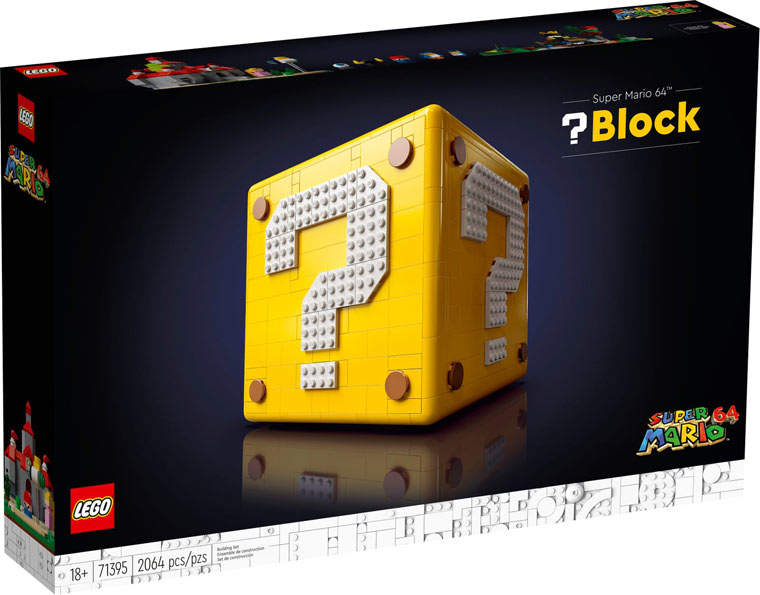 Lego super mario 64 Bloc point interrogation block 71395