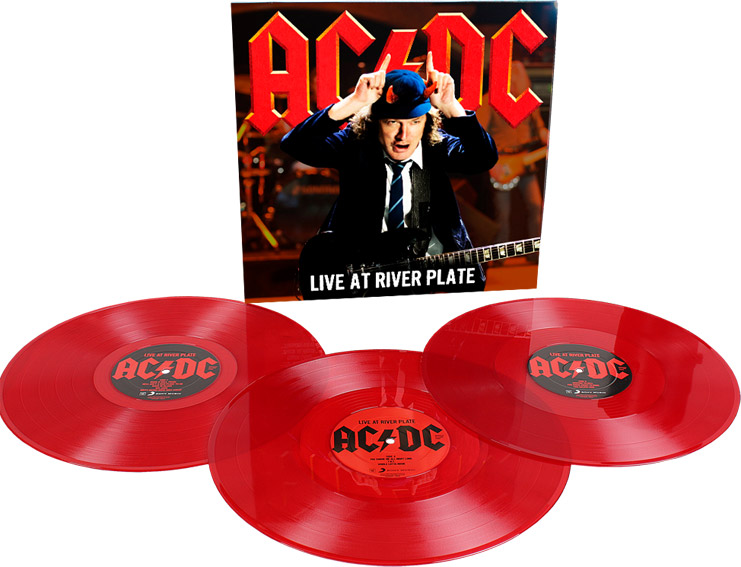 acdc live river plate edition triple vinyle LP collector red