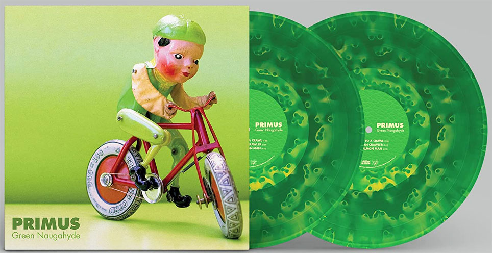 Primus green naugahyde vinyle lp 10th anniversary edition limitee