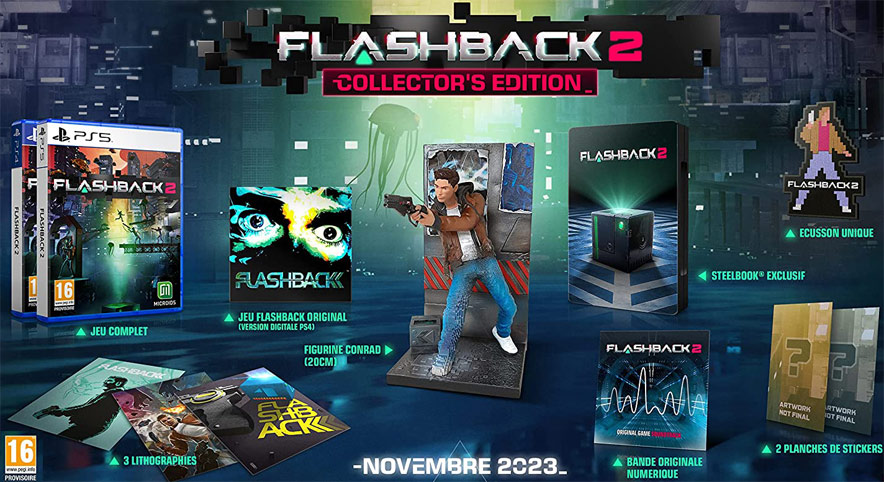 Flashback 2 coffret collector PS5 PS4 Nintendo Switch edition limite