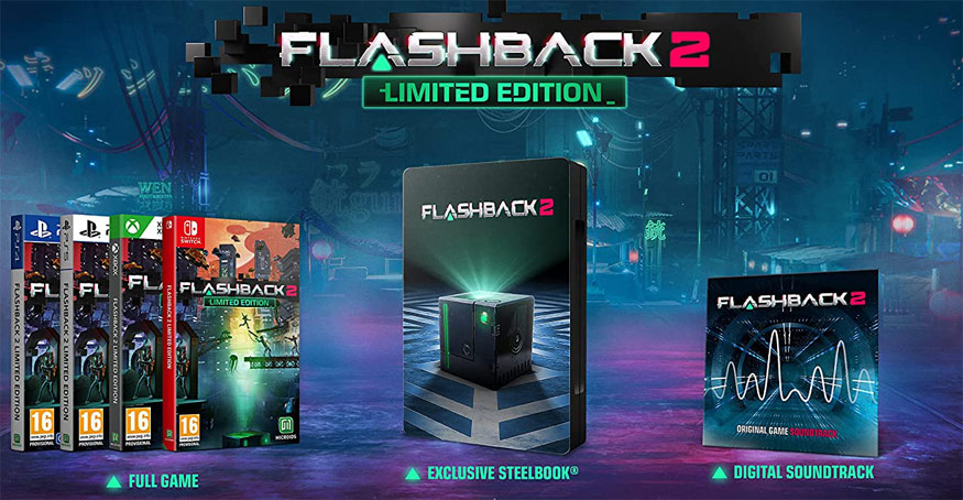 Flashback 2 edition limitee steelbook collector ps5 ps4 nintendo switch