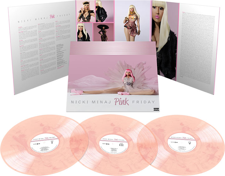 Nicki Minaj Pink Friday 3LP vinyl 10th anniversary edition