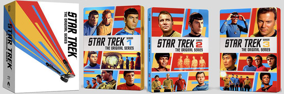 star trek integrale serie originale Blu ray coffret Steelbook collector