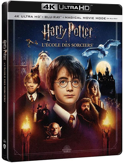 steelbook harry potter ecole sorcier Blu ray 4K Ultra HD 20 anniversaire 2021