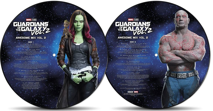 guardians of galaxy vinyl lp mix vol 2 vinyl picture disc