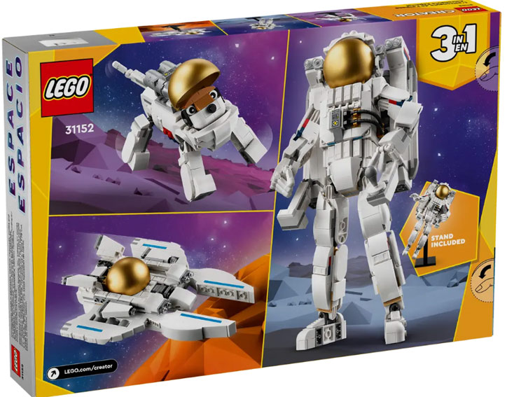 Lego space nasa astronaute creator 31152