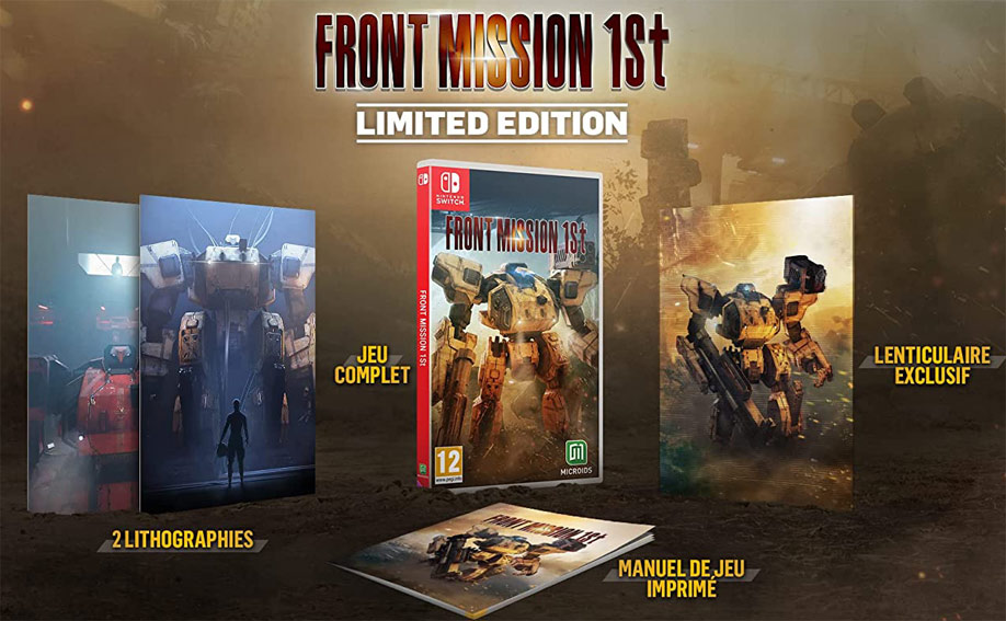 Front mission first 1st nintendo switch edition collector limitee