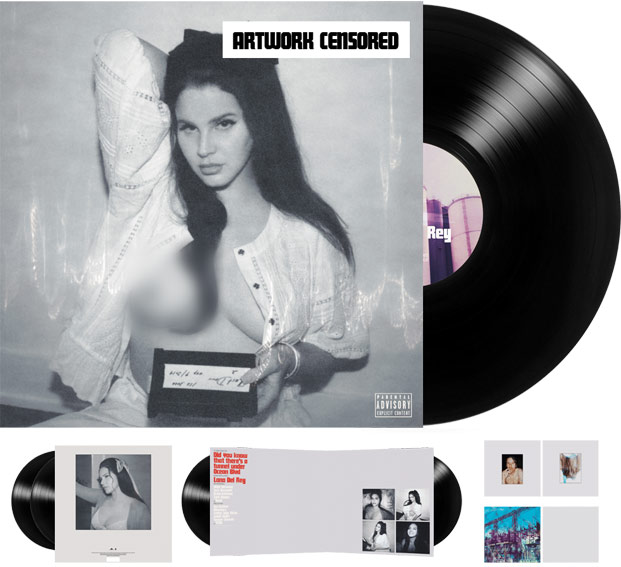 lana del rey ocean blvd uncensored explicit cover vinyl LP 2LP edition non censuree