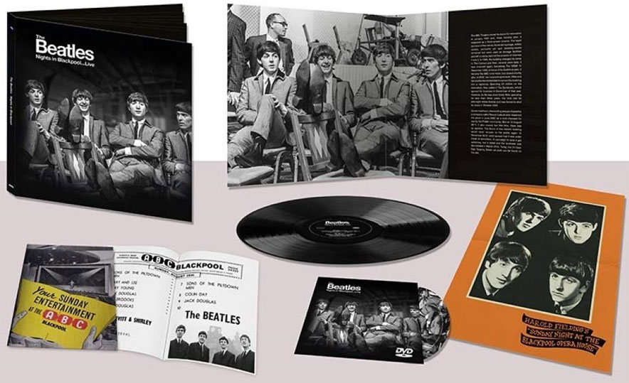 Nights in blackpool Beatles Live coffret box Vinyle LP DVD livre
