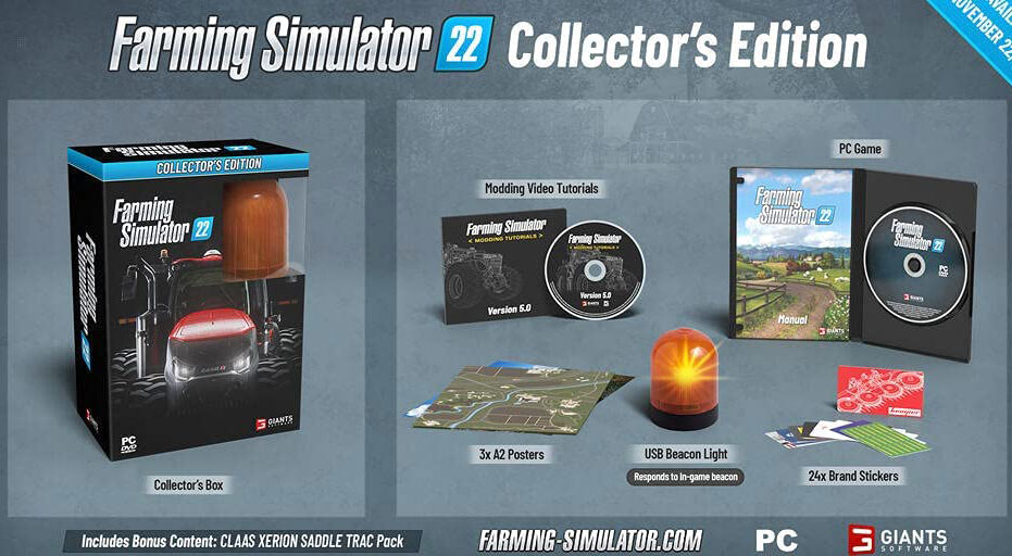 Farming simulator 22 edition collector PC PS4 PS5 XBOX