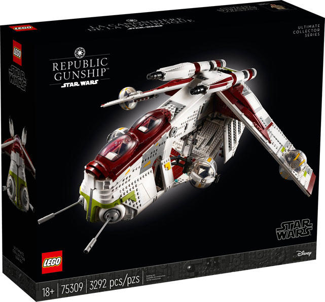 Lego Star Wars 75309 helicoptere combat de la Republique
