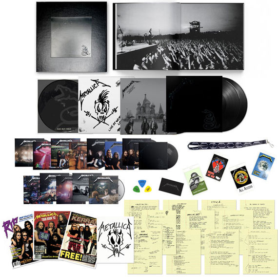 black Album Metallica box set coffret collector deluxe vinyle LP edition 2021