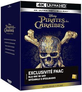 integrale pirate caraibes bluray 4k steelbook