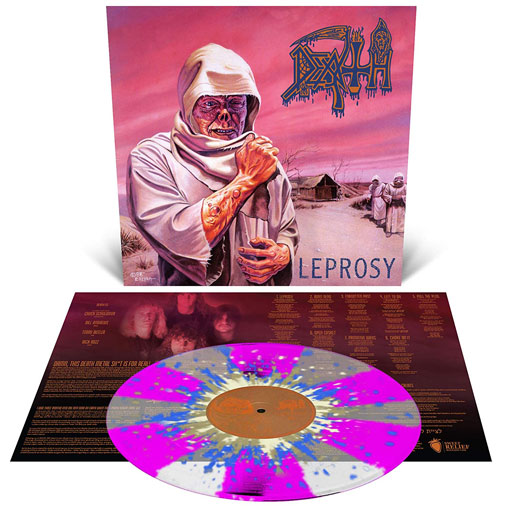 Leprosy Death vinyle lp splatter edition marbre gatefold LP