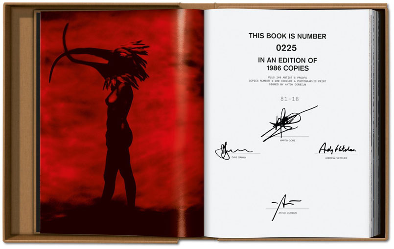 depeche mode livre dedicace autographe ediiton limitee artbook taschen