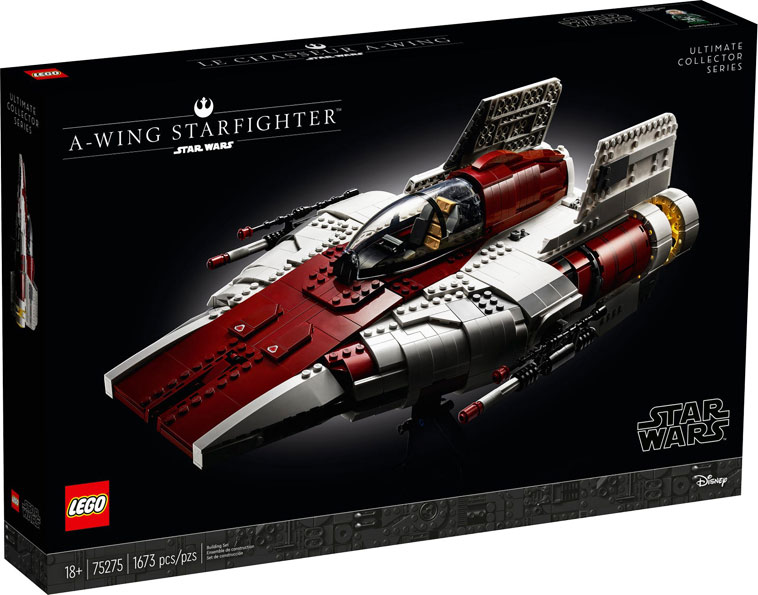 Lego star wars edition collector A wing starfighter vaisseau 75275