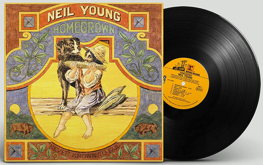 neil young Homegrown nouvel album Double Vinyle LP CD