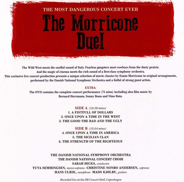 morricone duel tracklist vinyl lp dvd edition