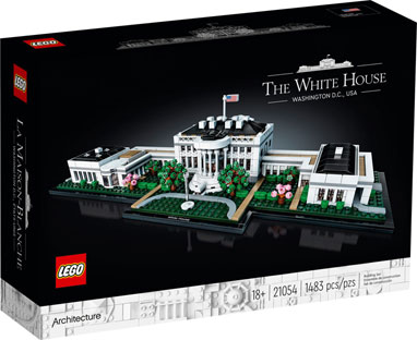 white house dc lego architecture