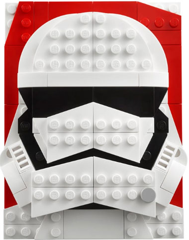 Lego portrait tableau photo stormtrooper