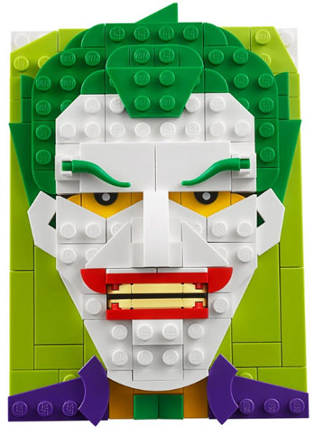 lego portrait joker photo Brick Sketches