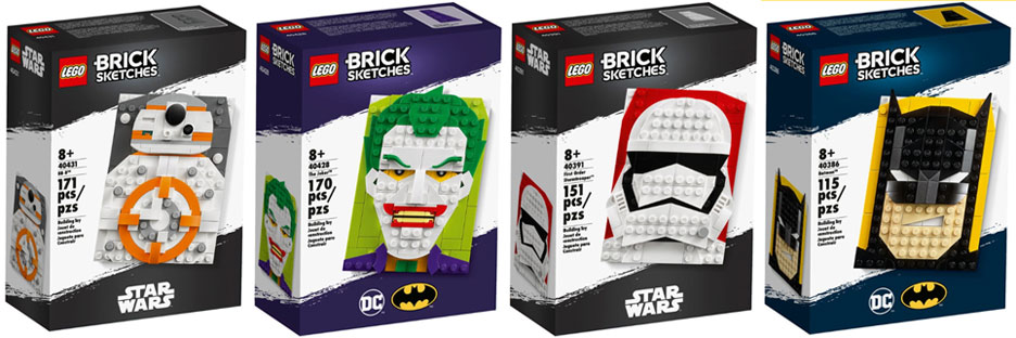 nouvelle collection lego Brick Sketches