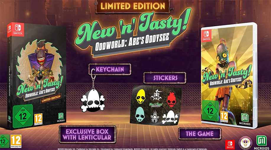 Oddworld new n tasty nintendo switch ps4 collector edition