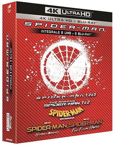 coffret integrale film spider man Blu ray 4K Ultra HD