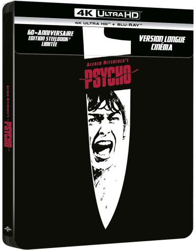 Psychose steelbook collector Blu ray 4K 60 anniversaire