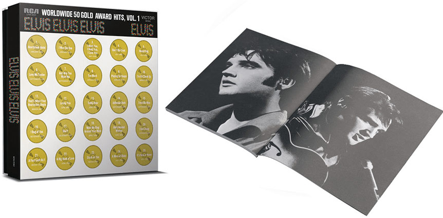 Elvis worldwide coffret 4 vinyl lp 4lp greatest hits gold award