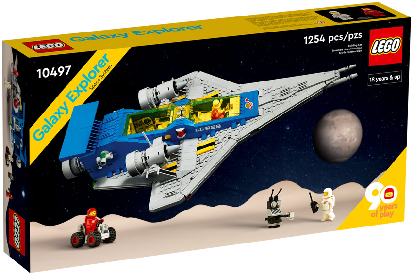 Vaisseau Lego Galaxy Explorer 10497 edition vintage 90 years anniversaire