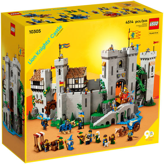 chateau Lego Chevaliers du Lion 10305 edition 90 years