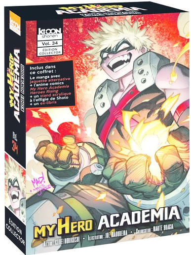 My hero academia manga 34 t34 coffret collector edition limitee