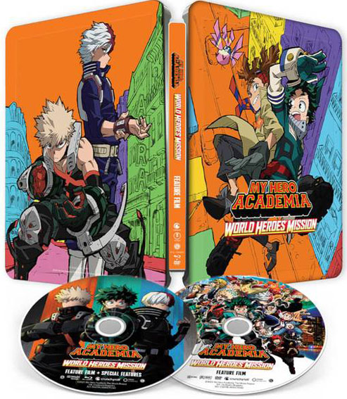 My hero academion world heroes mission steelbook Blu ray DVD edition collector limitee