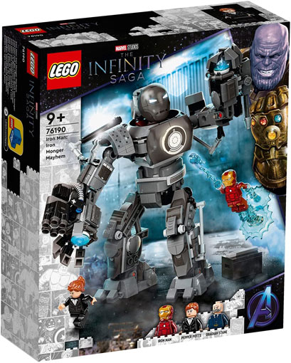 Lego robot 76190 marvel iron monger