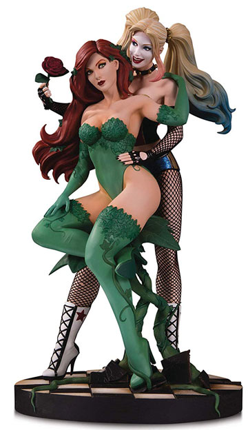 Figurine harley quinn poison ivy edition limite collector