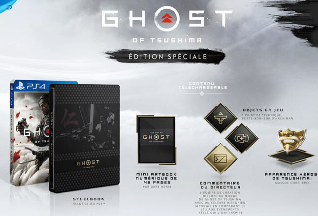 ghost tsushima edition steelbook collector speciale ps4