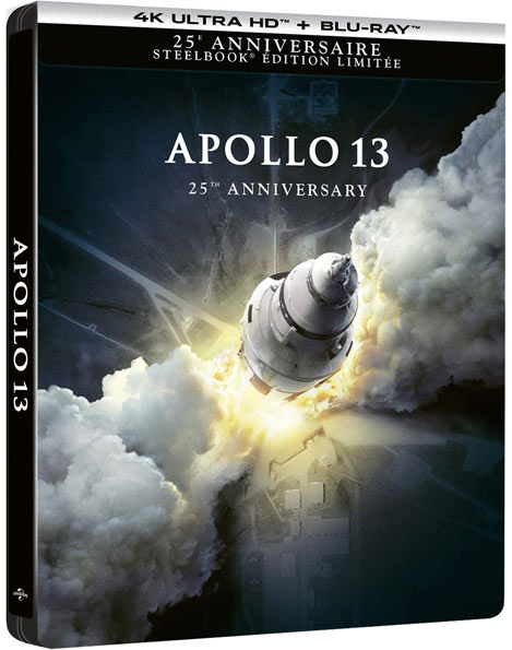 Apollo 13 Steelbook Collector Blu ray 4K Ultra HD 25 anniversaire