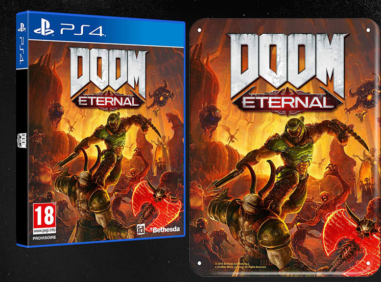 Doom eternal Steelbook edition limitee amazon ps4