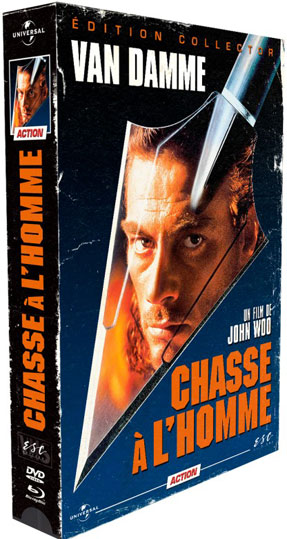 Coffret collector vhs Bluray DVD chasse a homme van damme esc