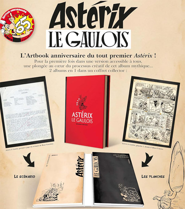 Asterix le gaulois t1 edition collector 65 ans anniversaire BD bande dessinee