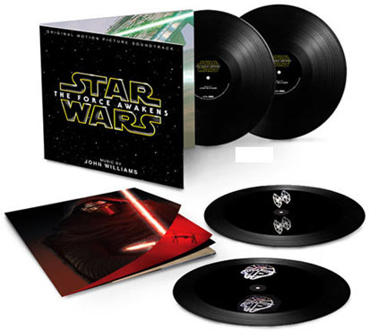 Star Wars Vinyle Coffret collector limité Hologramme Gold BO