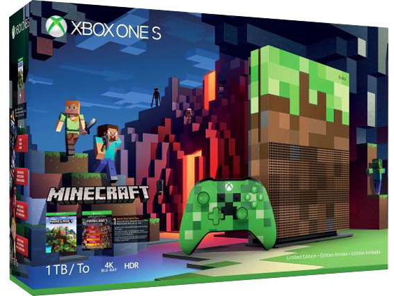 Xbox-One-S-ediiton-limitee-Minecraft-pack-bundle